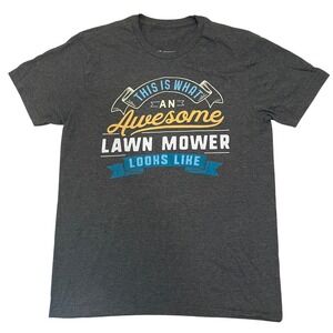 Awesome Lawn Mower T-Shirt Funny‎ Graphic Tee Novelty Gift Idea Men's Size M